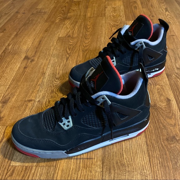 Air Jordan 4 Retro GS ‘Bred’ 2012 Shoes, Size:6.5Y - Picture 8 of 11